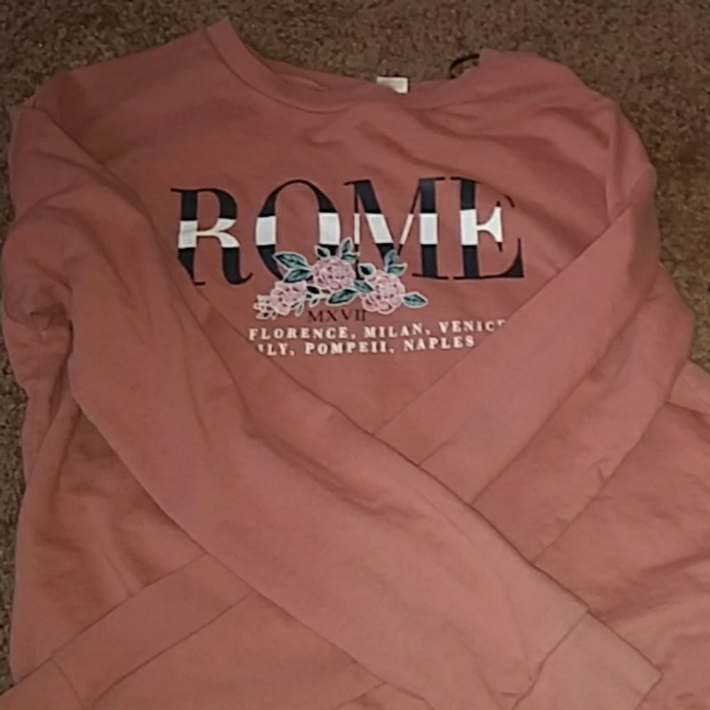 dark pink rome sweatshirt